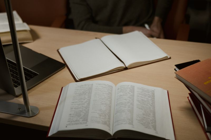Astrological charts and mystical books in a cultural setting
